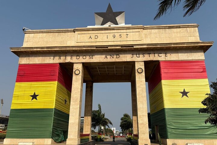 Ghana Independence Arch — Freedom and Justice